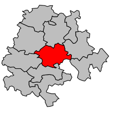 Кантон на карте департамента Верхняя Гаронна