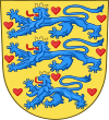 National Coat of arms of Denmark no crown.svg