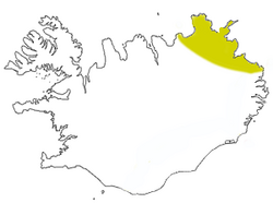 Norðausturland (locator of fjords).png