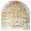 [[Фреска из Замка Кардона, изображающая осаду Жироны] в 1285 году во время Арагонского крестового похода]]