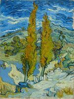 Two Poplars in the Alpilles near Saint-Rémy, by Vincent Van Gogh, Cleveland Museum of Art, 1958.32.jpg