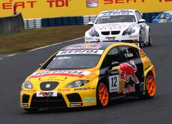 Yvan Muller and Andy Priaulx 2008 Japan.jpg