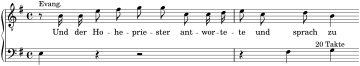 BWV 244 Incipit Nr. 42 Und der Hohepriester.svg