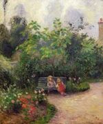 Camille Pissarro - Un Coin du jardin des Mathurins, Pontoise - 504.jpg