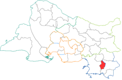 Кантон на карте департамента Буш-дю-Рон