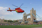 London's Air Ambulance Helicopter at Tower Bridge.jpg