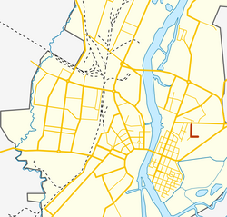 На карте города