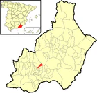 Расположение муниципалитета Санта-Крус-де-Марчена на карте провинции