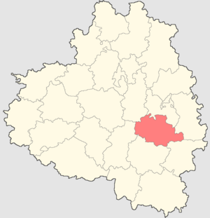 Богородицкий район на карте