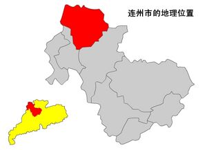 Ляньчжоу на карте