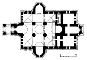 Present-day plan of the Etchmiadzin Cathedral.png