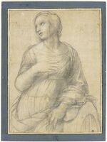 SANTI Raffaello - Sainte Catherine d'Alexandrie, INV 3871, Recto.jpg