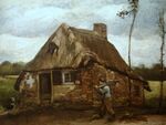 Van Gogh - Cabaña con campesino regresando a casa.jpg