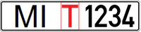 Belarus temporary license plate - MI T 1234.png