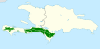 Calyptophilus tertius map.svg