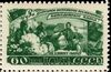 The Soviet Union 1948 CPA 1278 stamp (Fourth Five-Year Plan - Agriculture. Baling cotton).jpg
