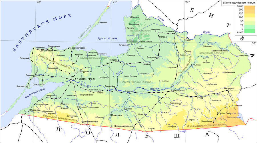 Карта Калининградской области.png