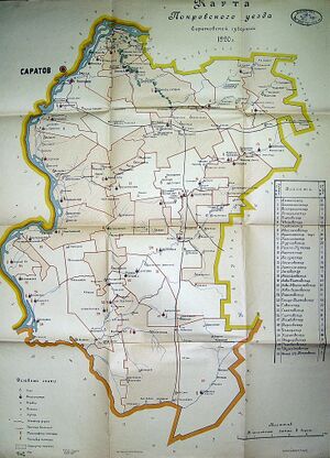 Покровский уезд на карте