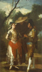 Follower of Francisco Jose de Goya y Lucientes - A Maja with Two Toreros - Google Art Project.jpg