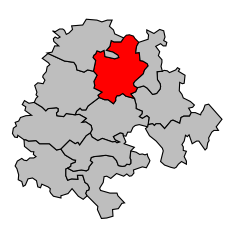 Кантон на карте департамента Верхняя Гаронна