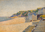 Signac - Portrieux, The Bathing Cabins, Opus 185 (Beach of the Countess), 1888, 2015.13.23.png