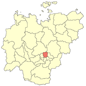 Усть-Алданский улус (район) на карте