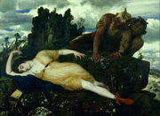 Arnold Böcklin - Sleeping Diana Watched by Two Fauns - Google Art Project.jpg