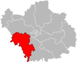 Кантон на карте департамента Об