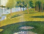 Georges Seurat - Paysage, L Ile de la Grande-Jatte PC130.jpg