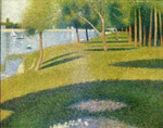 Georges Seurat - Paysage, L Ile de la Grande-Jatte PC130.jpg