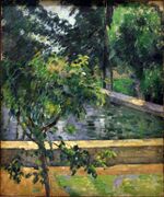 Le Bassin du Jas de Bouffan, par Paul Cézanne, Albright-Knox.jpg