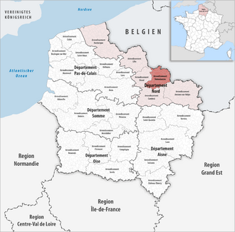 Валансьен на карте