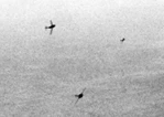 MiG-15s curving to attack B-29s over Korea c1951.jpg