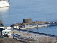 Подводная лодка в бухте Золотой Рог Владивосток ф2.JPG