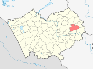 Целинный район на карте