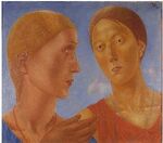 Two females by Petrov-Vodkin (1917, Pskov).jpg
