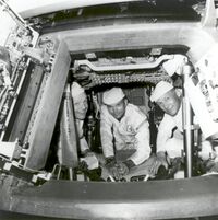 Apollo 11 Crew Conduct Checks in the Command Module - GPN-2002-000030.jpg
