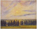 Camille Pissarro - Sunset at Eragny - Google Art Project.jpg