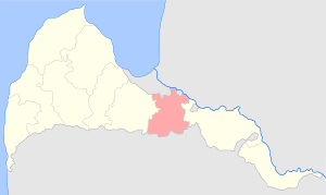 Бауский уезд на карте