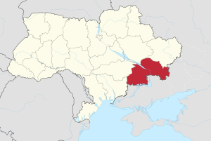 Днепропетровская область на карте