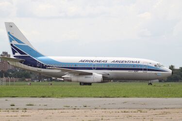 LV-WTX Boeing 737 Aerolineas Argentinas (7310854168).jpg