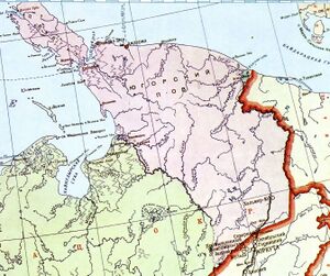 Амдерминский район на карте