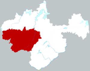 Динъюань на карте