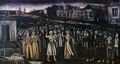 Niko Pirosmani. ''Church Feast in Kartly (Central Georgia)''. Oil on oil-cloth, 113 x212 cm. The State Museum of Fine Arts of Georgia, Tbilisi.jpg