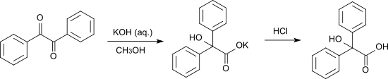 Synthesis Benzilic acid A.svg