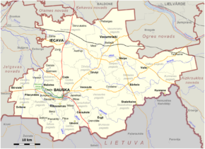 Вецсауле на карте