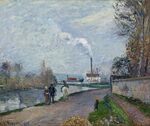 Camille Jacob Pissarro - The Oise near Pontoise in Grey Weather - Google Art Project.jpg