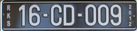 Kosovo CD license plate.jpg