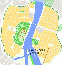 На карте города