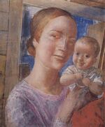 Mother with child by Petrov-Vodkin (1927, priv.coll).jpg